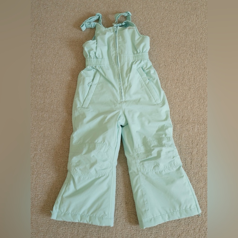 Eddie Bauer Kids Powder Search Snow Bib Water Resistant Ski Overalls Size 4